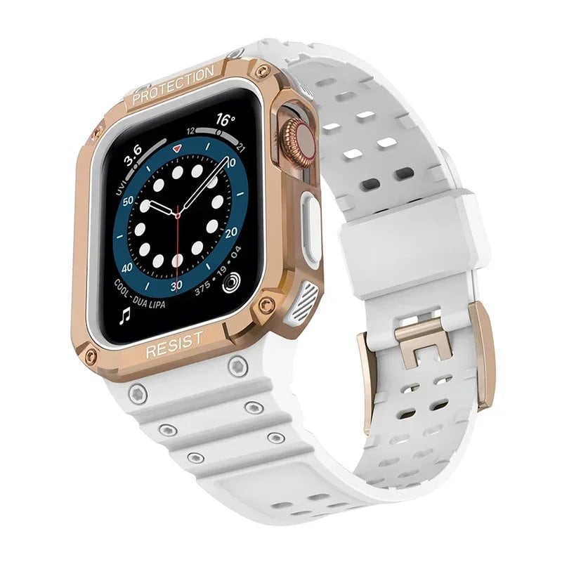 TPU Band Case for Apple Watch 45mm/49mm/44mm/41mm/40mm - Compatible with iWatch Ultra/7/8/6/5/4, Sport Strap, Wristband, Accessory, Band Color: mm, Parallel Import