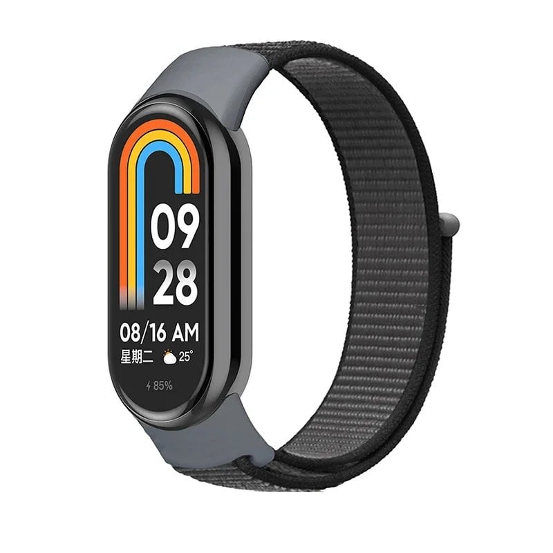 Xiaomi Mi Band 9/8/7/6/5/4/3 対応 ナイロンループストラップ NFCスマートウォッチ用交換バンド スポーツリストバンド サイズ:Mi Band 並行輸入品
