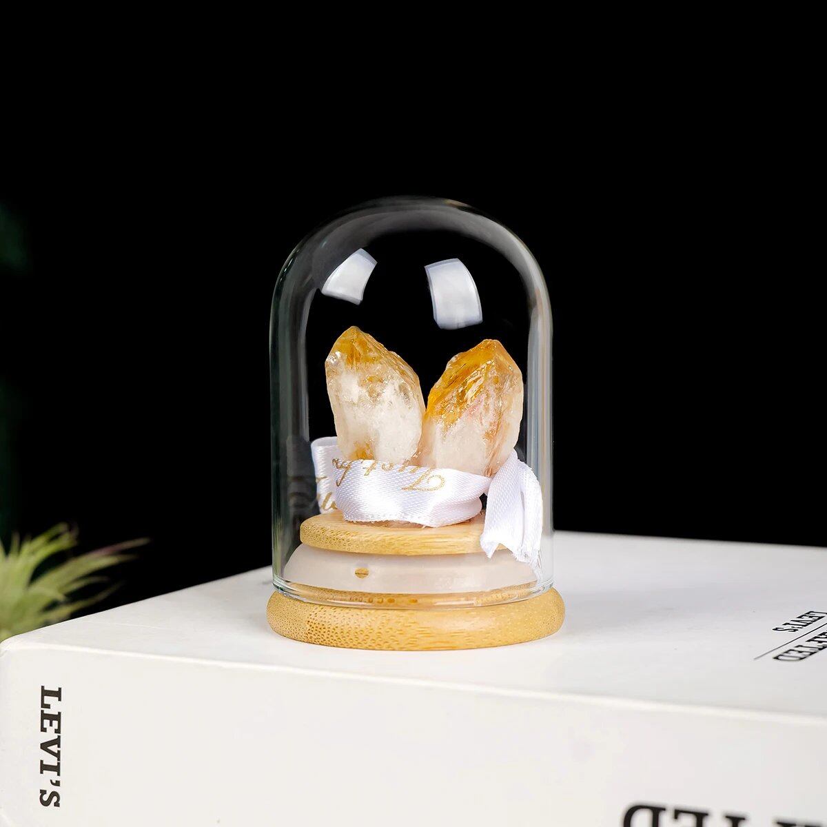 1 Natural Quartz Crystal, Citrine, Amethyst, Magic Stone, Wish-Fulfilling Drifting Bottle, Spiritual Healing Stone, Raw Stone Included, Color: ; Parallel Import