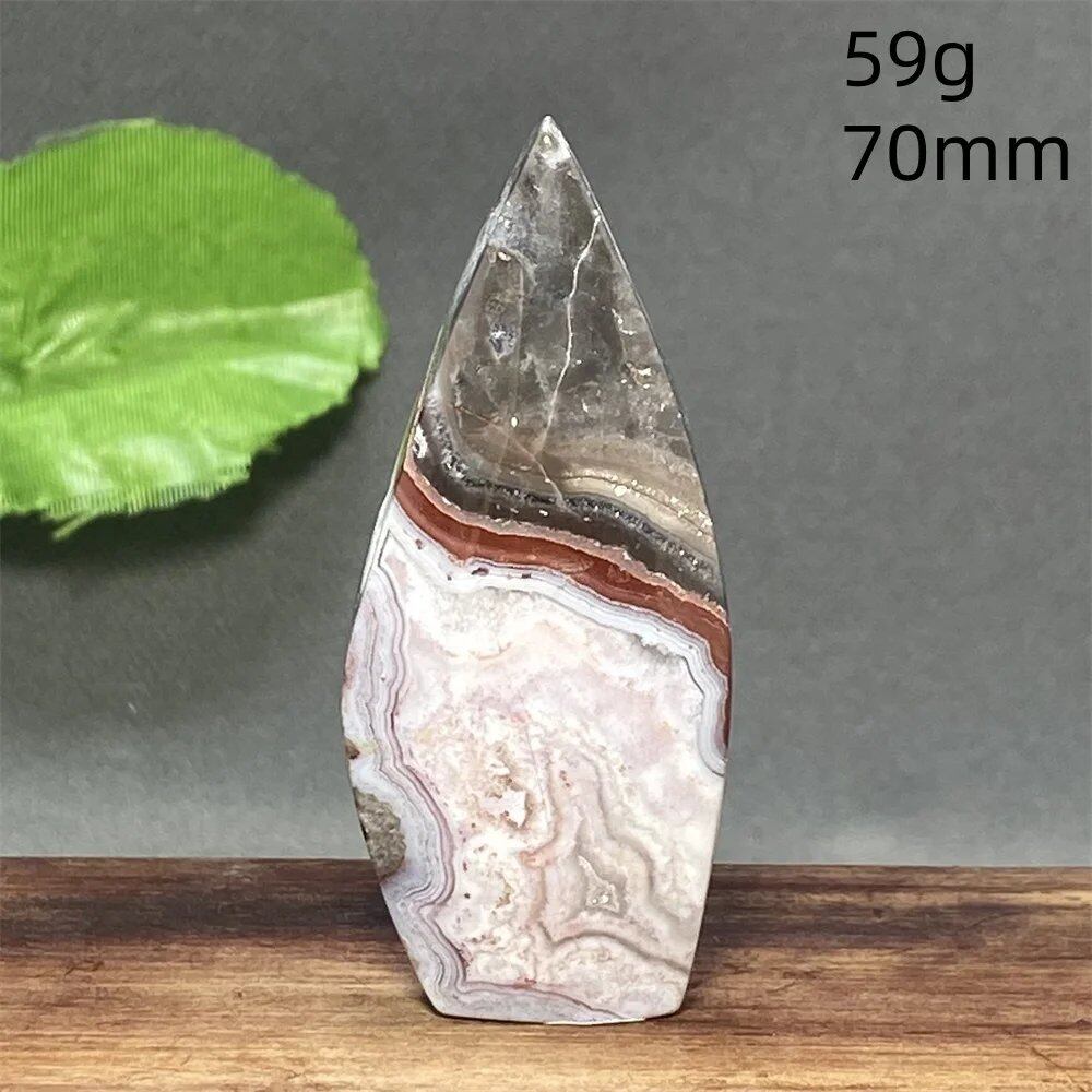 メキシコ産天然アゲートクリスタル装飾品 ホリデーギフト 瞑想チャクラエネルギー パワーストーン ミネラル ホームデコレーション カラー: 並行輸入品
