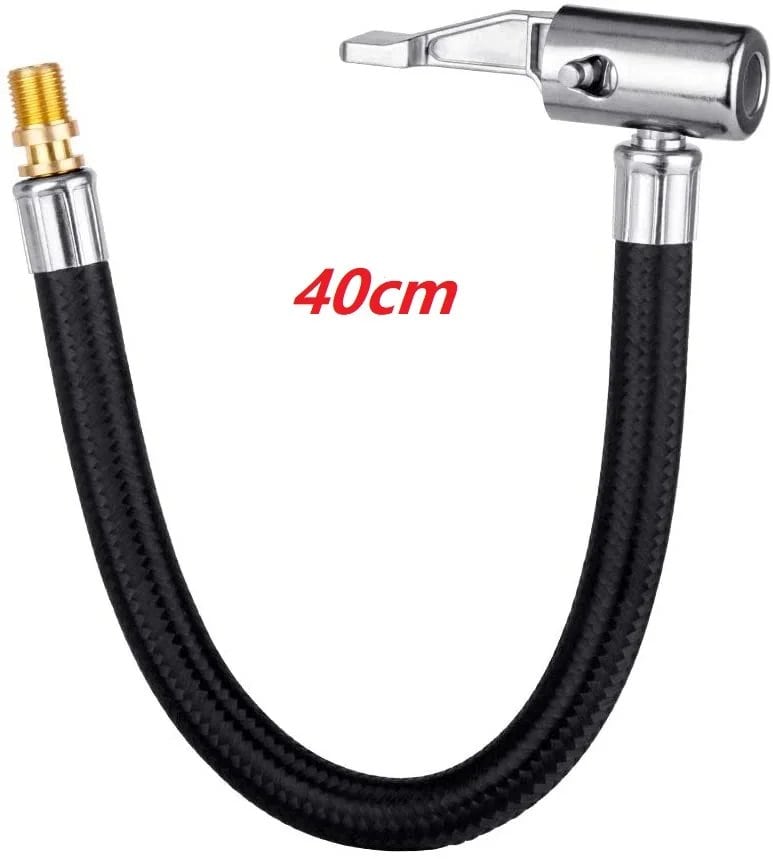 10/20/40/80cm Locking Air Chuck with Air Hose for Standard Tire Valve Fine Thread Inflator Hose for Motorcycles, Cars, and Bicycles. Color: ; Ships from: Parallel Import