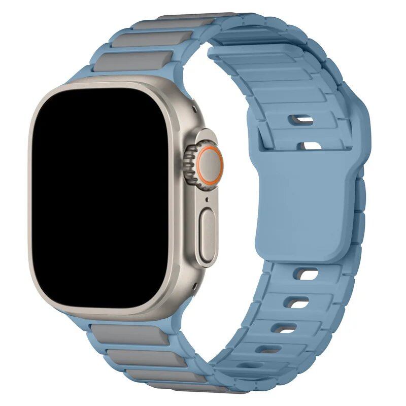 Apple Watch用シリコンバンド(対応機種:Series 9/8/7/6/5/SE/Ultra 2、サイズ:38mm/40mm/42mm/44mm/45mm/46mm/49mm) バンドカラー:mm 並行輸入品