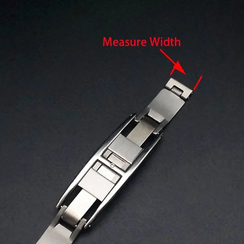 J12 Watch Band Buckle Clasp, Ceramic Strap with Butterfly Buckle, Steel Buckle, Folding Buckle, Men's and Women's Watch Strap Clasp, Size: mm; Band Color: F, Parallel Import