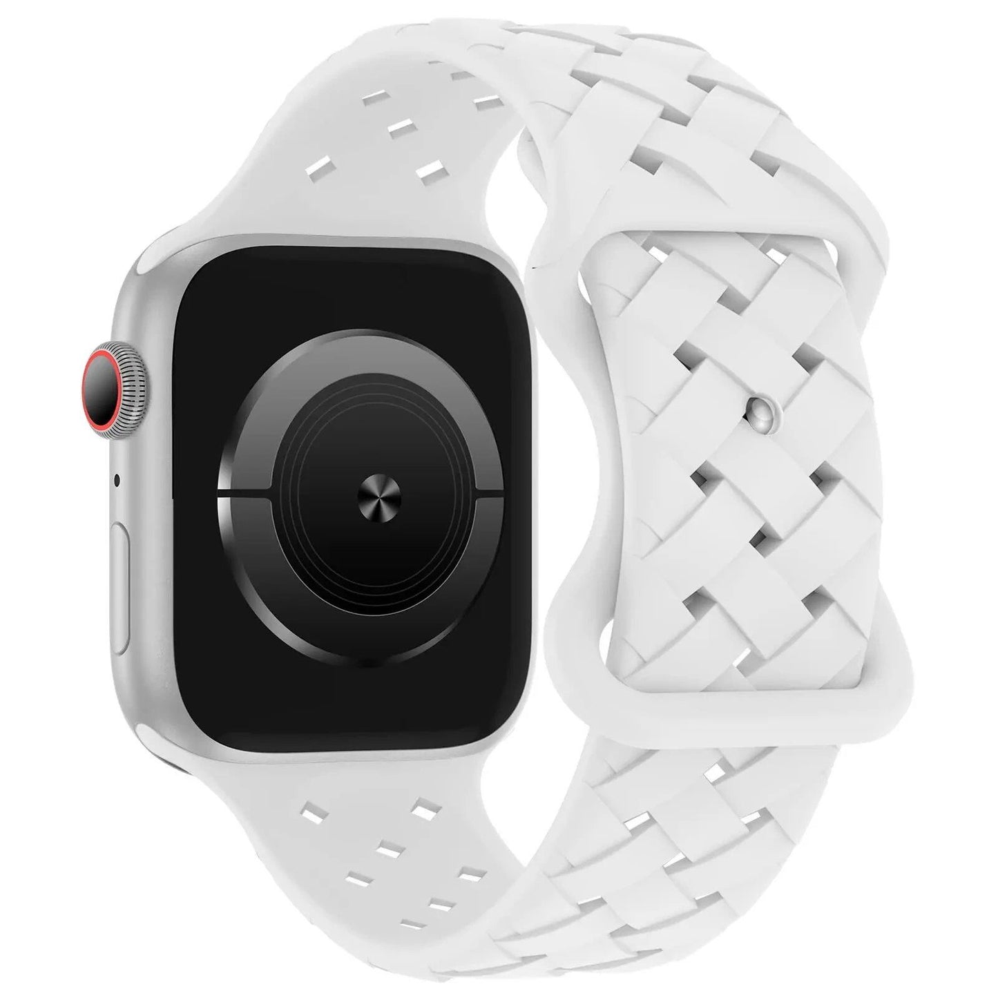 Apple Watch用シリコーンスポーツストラップ - Ultra 2/SE/Series 9/8/7/6/5対応 49mm・46mm・44mm・42mm・41mm・40mm 通気性バンド ;発送元: 並行輸入品