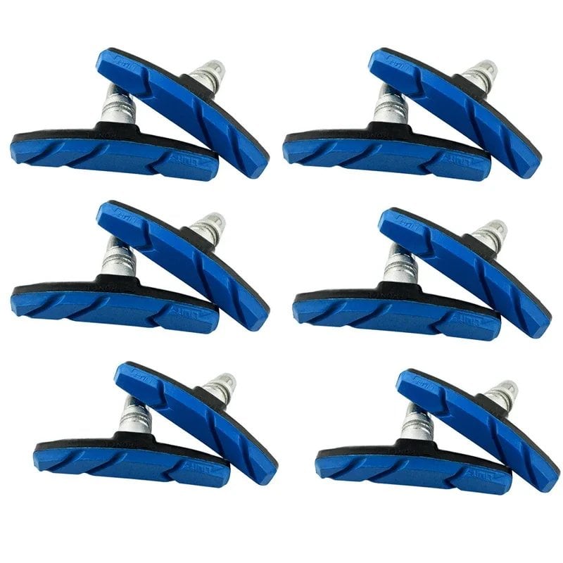 Set of 1/2/4/6/10 Silent Brake Pads for MTB and Road Bikes, Bicycle V-Brake Shoes, Durable Cycling Accessories, Color: Parallel Import