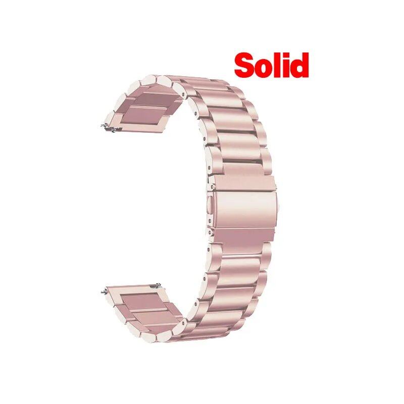 22mm 20mm Stainless Steel Strap for Amazfit GTR/Stratos/GTS 4, 3, 2, and Mini. Compatible with Amazfit BIP 5/GTR 4 and 3. Replacement Wristband. Size: Parallel Import.