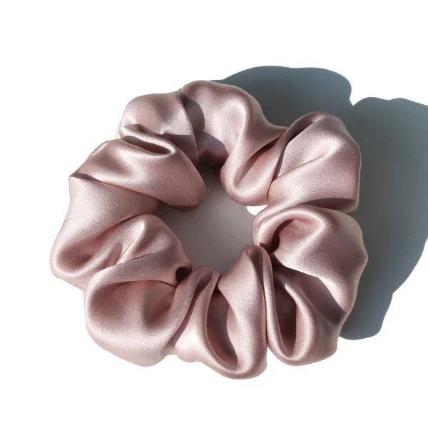 100%ピュアマルベリーシルク 大型スクランチー ゴムバンド ヘアタイ ポニーテールホルダー 女性用 19mm 3.5cm ;発送元: 並行輸入品