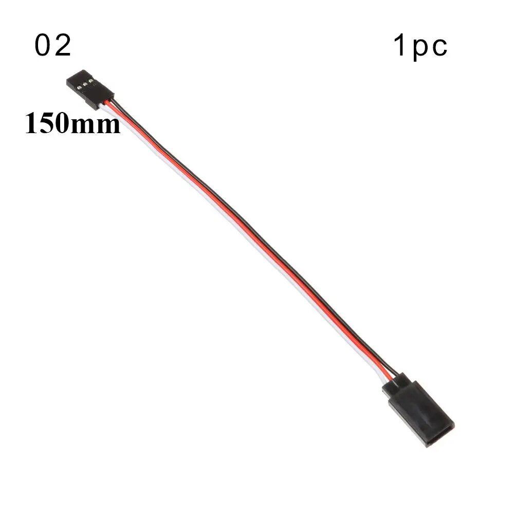 1/5-Piece Set, 100mm/150mm/200mm/300mm/500mm RC Servo Lead Cable Extension Cord, Y-Type Branch Extension Wire, JR Compatible, for RC Helicopters, Parallel Import