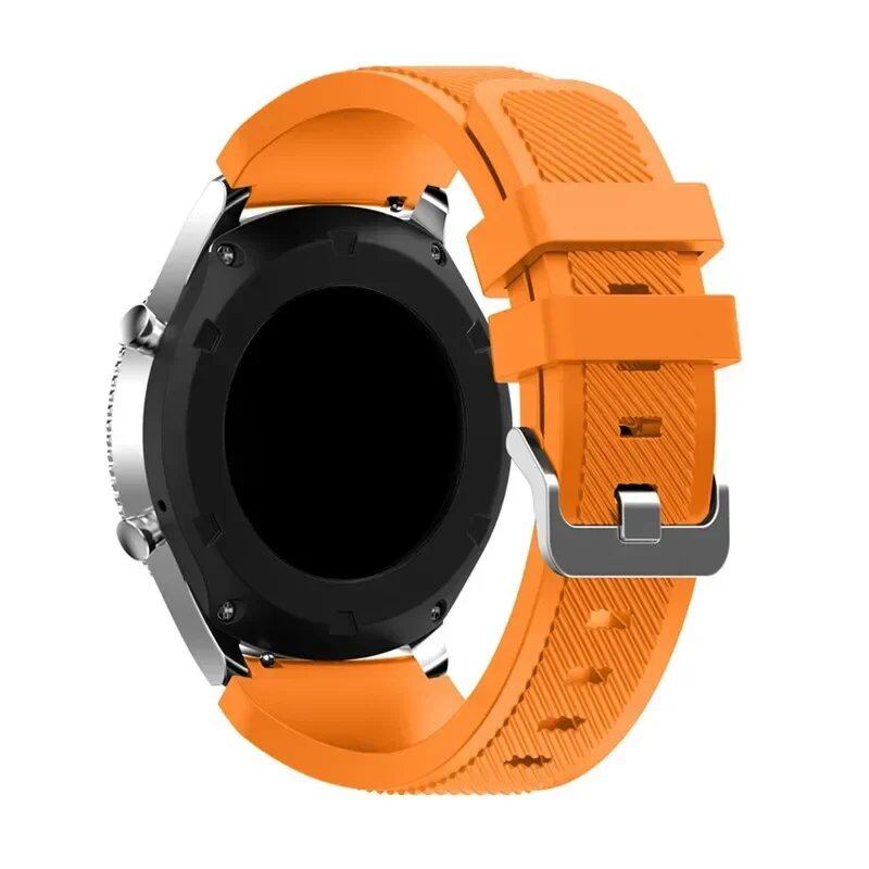 サムスンギャラクシーウォッチ5/6/4/3/46mm/アクティブ2/ギアS3フロンティア/スポート用 20mm 22mm シリコーンバンド ファーウェイGT4/3/2/2E対応 交換ストラップ バンドカラー:mm 並行輸入品