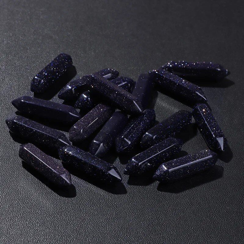 卸売 天然石 クリスタルビーズ 8x32mm カラフル 瞑想ペンダント クォーツ ミネラルクラフト DIYアクセサリー ホームデコ 並行輸入品