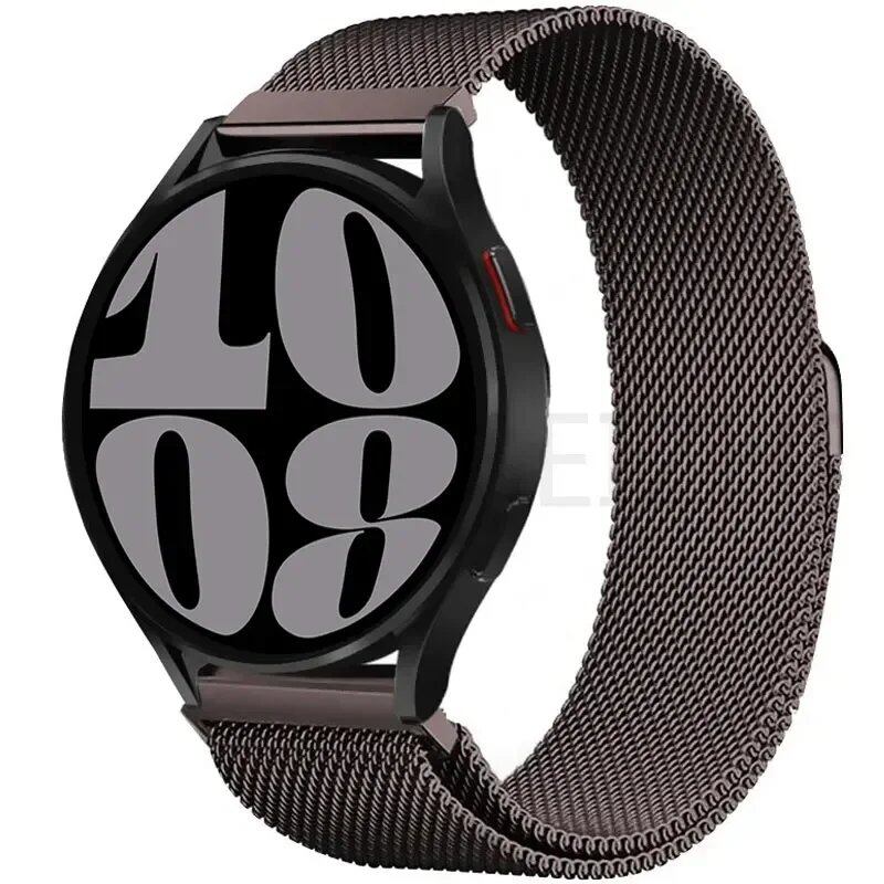 Compatible with Samsung Galaxy Watch 5/6/4/Classic, 22mm/20mm Metal Milanese Loop Magnetic Star-Like Bracelet, Hubai GT4/3/2e Strap, Size 2, Parallel Import