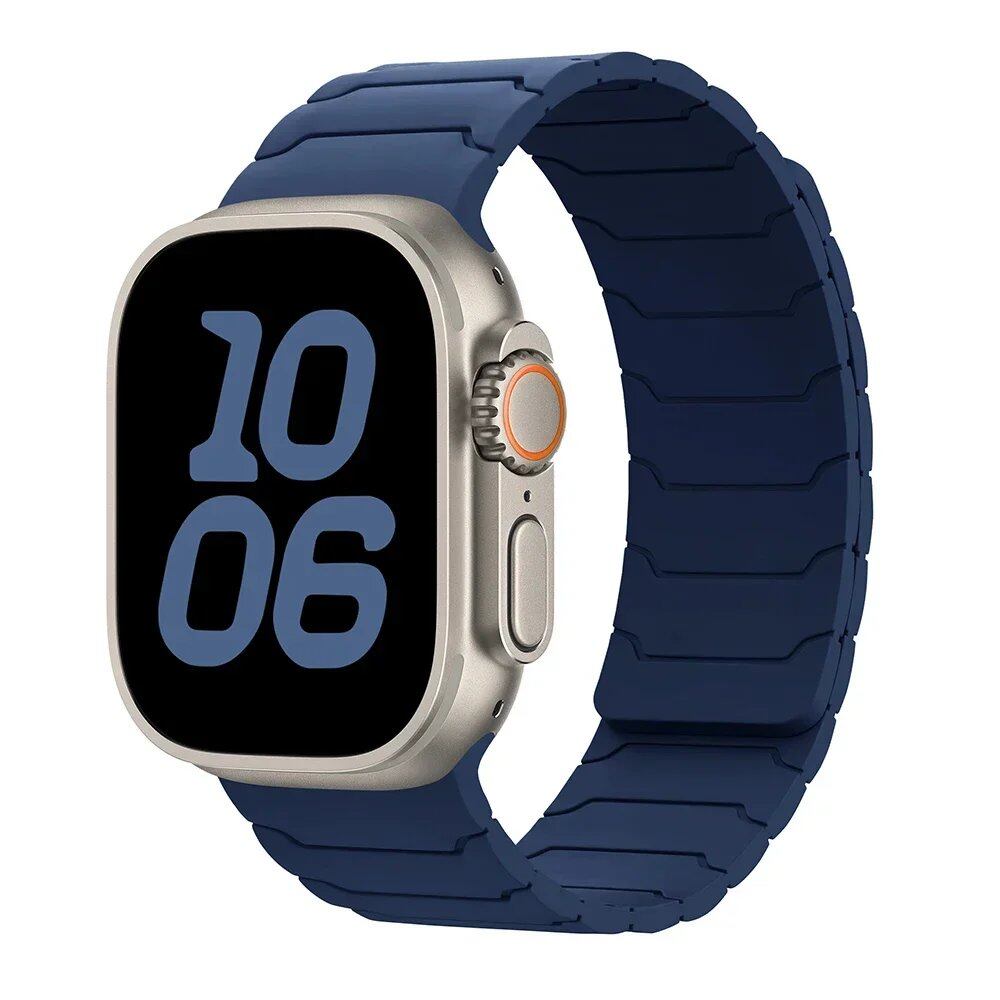 Magnetic Strap Band for Apple Watch Ultra 2, 49mm, 45mm, 44mm, 40mm, 42mm, 46mm, 41mm, 38mm, Compatible with iWatch Series 10, SE, 9, 8, 7, and 10 (Imported)