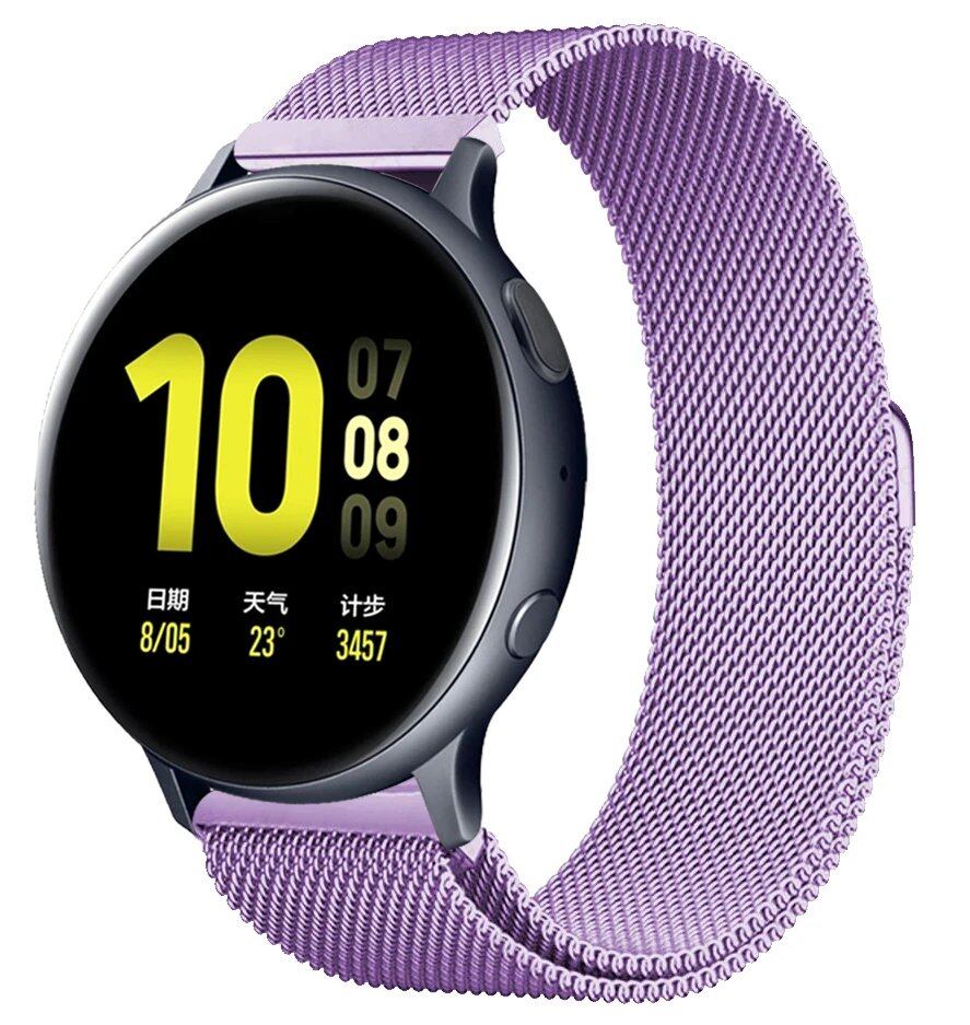 ガーミンvivoactive 5/デンバーSW360 DW互換 ミラネーゼループストラップ 20mm 22mm 交換用ブレスレット アマズフィット・モト360対応 ユニバーサルウォッチバンド バンドカラー:mm 並行輸入品