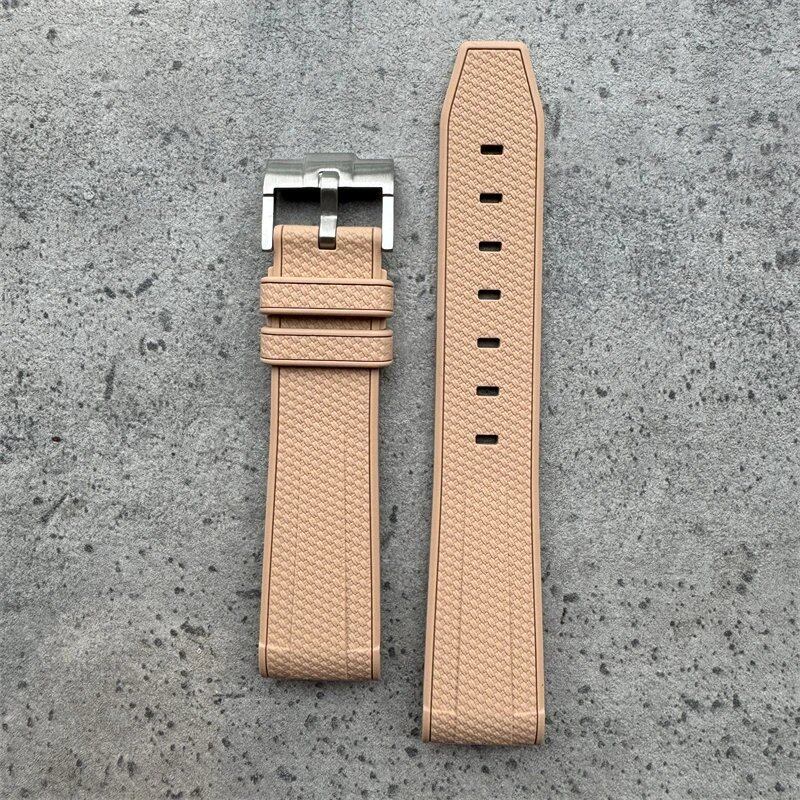 20mm High-Quality Rubber Silicone Strap in Black, Gray, Pink, Yellow, and Blue. Compatible with Omega, Swatch, and Moonwatch. Band Color: Black, Gray, Pink; Band Width: 20mm; Ships from: Parallel Import.