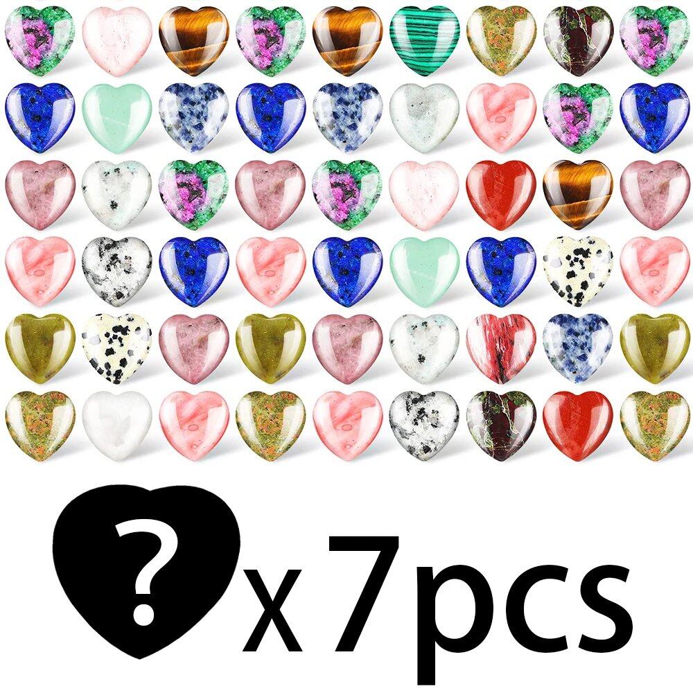 7点セット ミニクリスタルハートストーン 彫刻研磨済み キュートなハートストーン レイキヒーリング チャクラ 瞑想用 カラー:ランダム7点セット 並行輸入品7点セット ミニクリスタルハートストーン 彫刻研磨済み キュートなハートストーン レイキヒーリング チャクラ 瞑想用 カラー:ランダム7点セット 並行輸入品