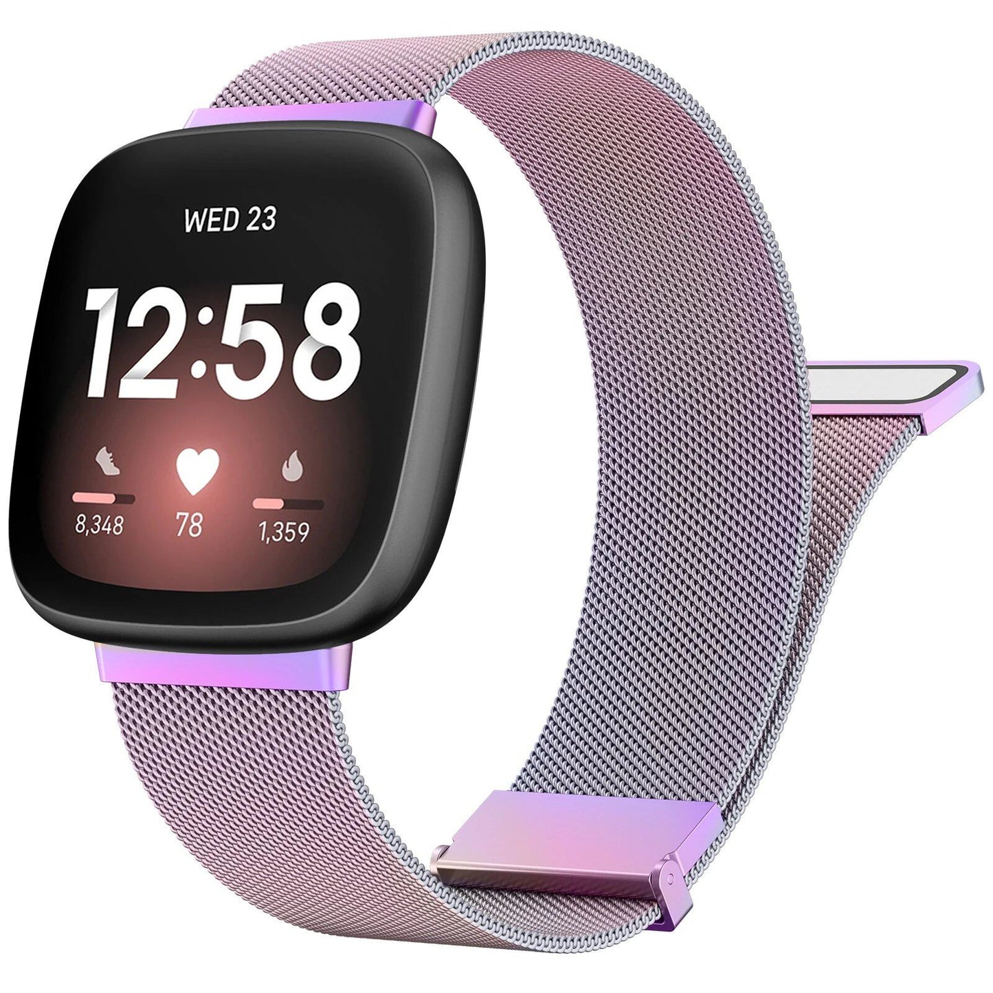 Milanese-style Metal Magnetic Strap for Fitbit Versa 3/4/Sense/Sense 2 (Imported)