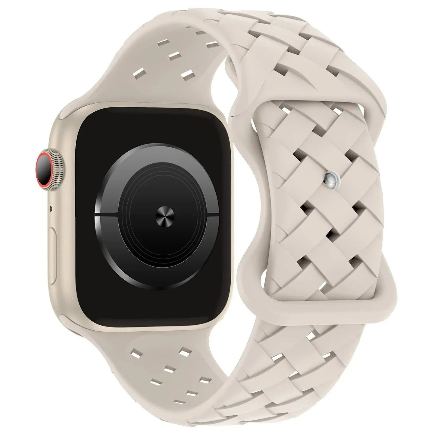 Apple Watch用シリコーンスポーツストラップ - Ultra 2/SE/Series 9/8/7/6/5対応 49mm・46mm・44mm・42mm・41mm・40mm 通気性バンド ;発送元: 並行輸入品