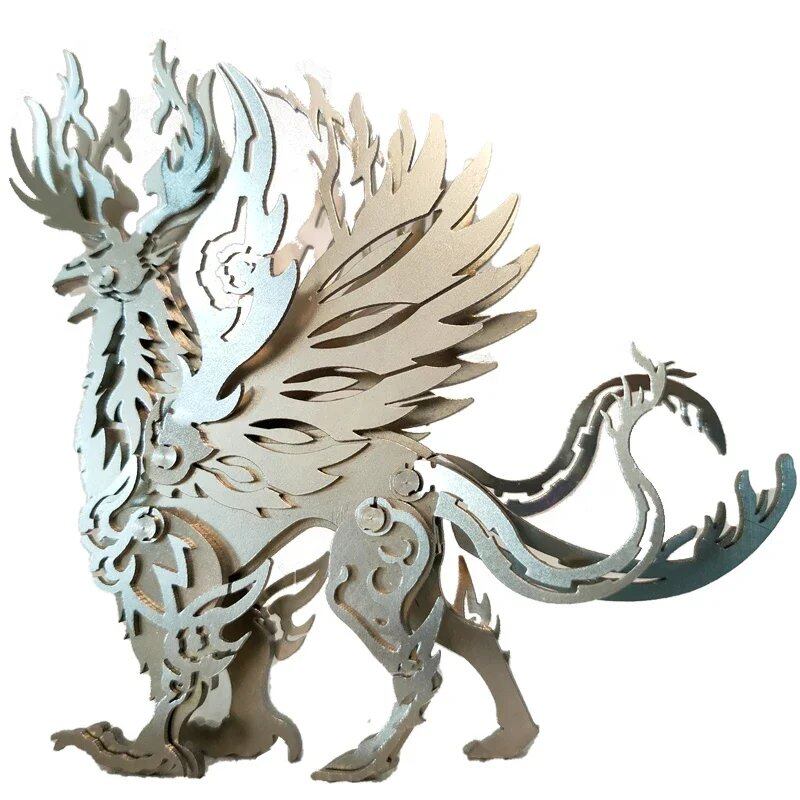 3Dメタルフェイリアンモデルキット メカニカル古代神獣モデル DIY組み立ておもちゃ -23ピース 並行輸入品