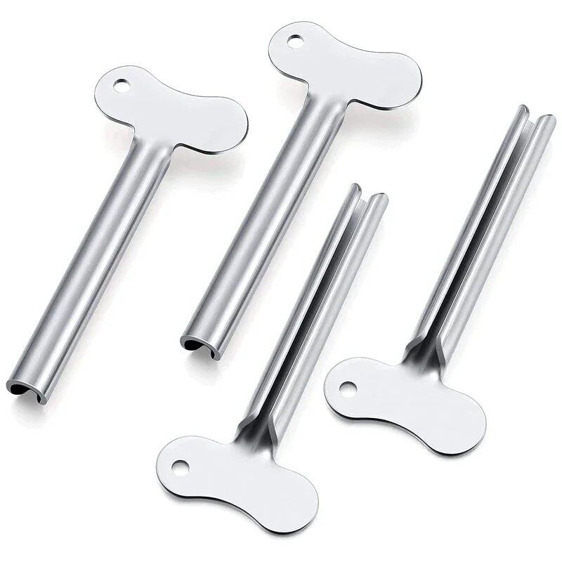 1-6 Piece Stainless Steel Tube Squeezer, Metal, Toothpaste Tube Key, Bathroom Use, Hair Dye, Cosmetics Tube Squeezer, Color: Parallel Import