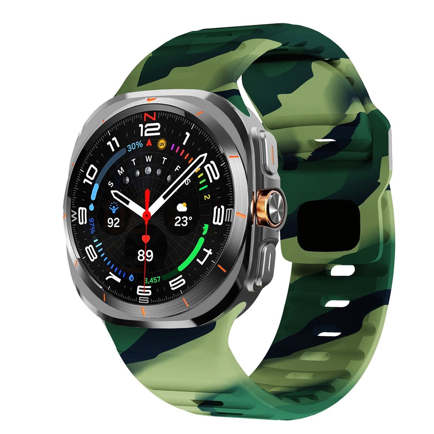 47mm Sport Silicone Strap Replacement for Samsung Galaxy Watch 7 Ultra. Band Color: ; Band Width: Compatible with Galaxy Watch 7 Ultra. Parallel Import.
