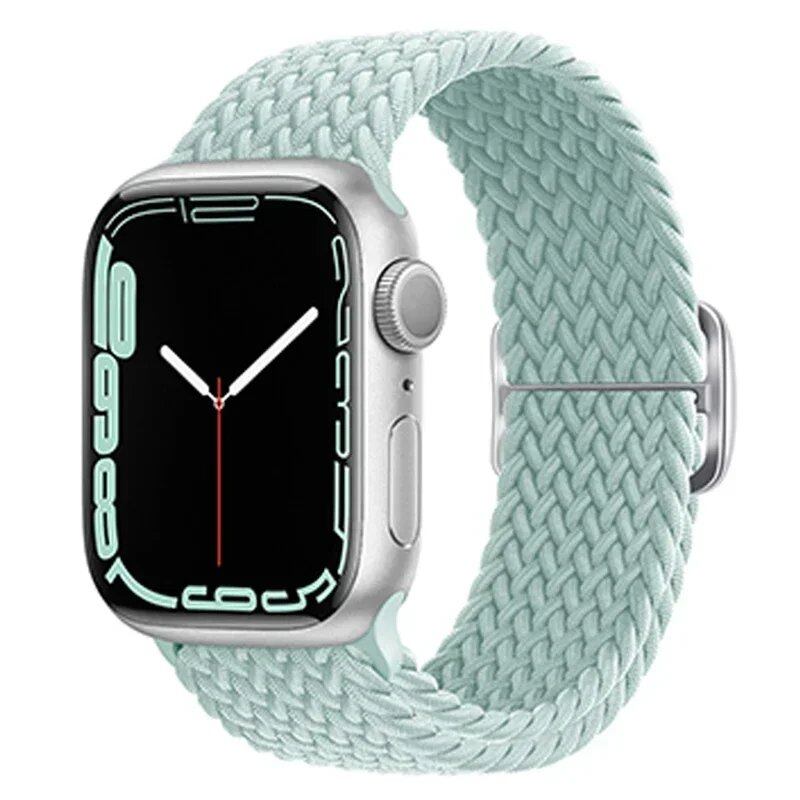 アップルウォッチUltra 2用ナイロンストラップ バンド 49mm 40mm 44mm 41mm 38mm 45mm対応 伸縮ブラidedループ ブレスレット iWatchシリーズ9/8/7/6/SE/5/4対応 バンドカラー:mm 並行輸入品