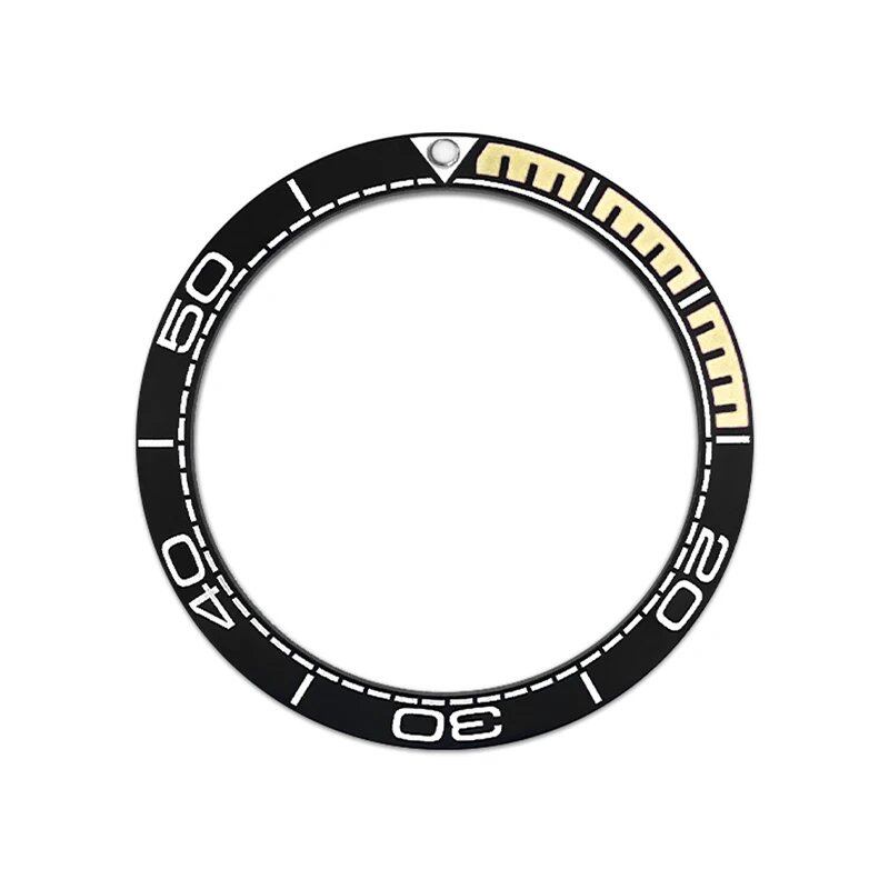 38mm Curved Ceramic Bezel Insert Ring for SKX007, SKX009, SRPD, GMT, SUB, and Seahorse Watch Cases, Men's Watch Modification Part, Parallel Import