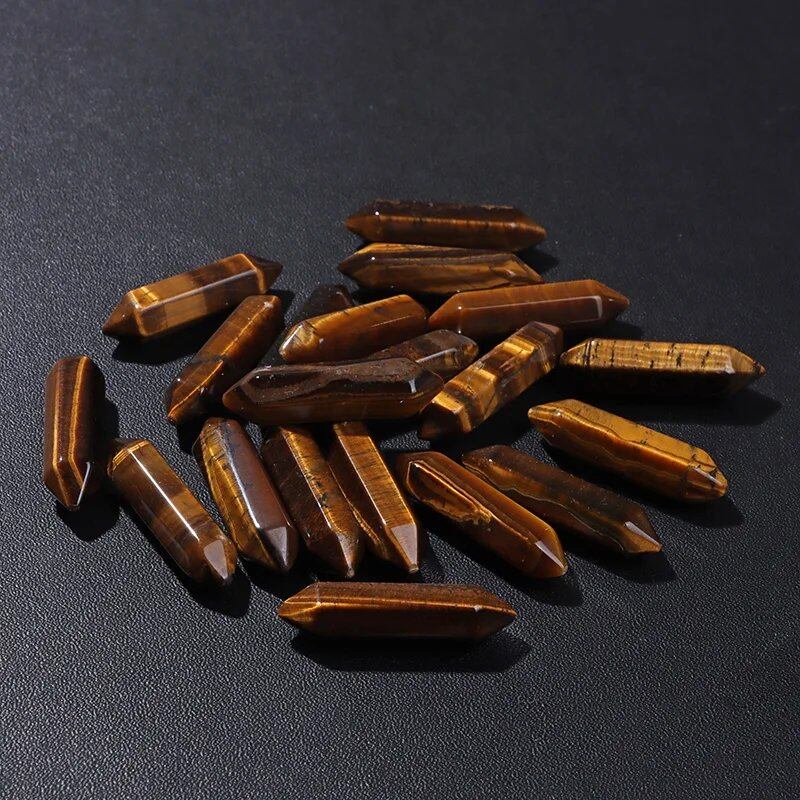 卸売 天然石 クリスタルビーズ 8x32mm カラフル 瞑想ペンダント クォーツ ミネラルクラフト DIYアクセサリー ホームデコ 並行輸入品