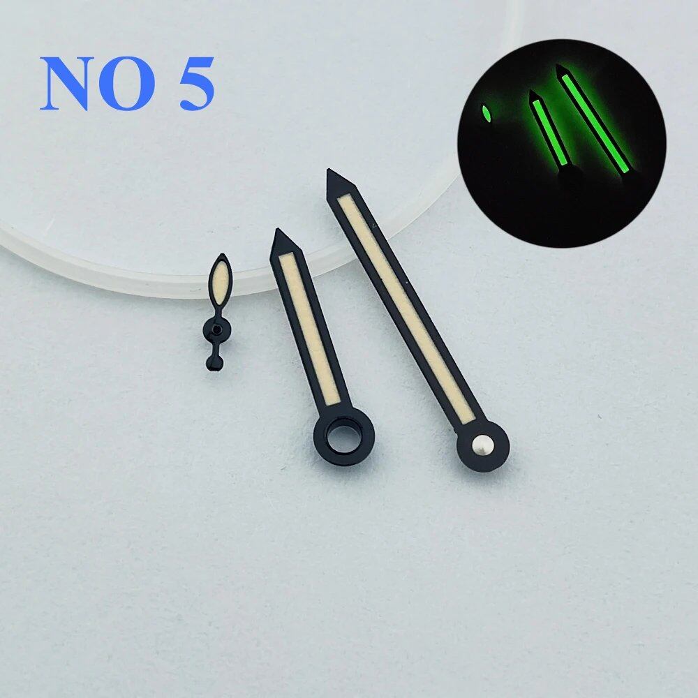 "ST2555 Compatible Green Fluorescent Hands Watch Hand Set, Compatible with ST2555/ST2533/ST2557 Movements, Watch Parts" Parallel Import