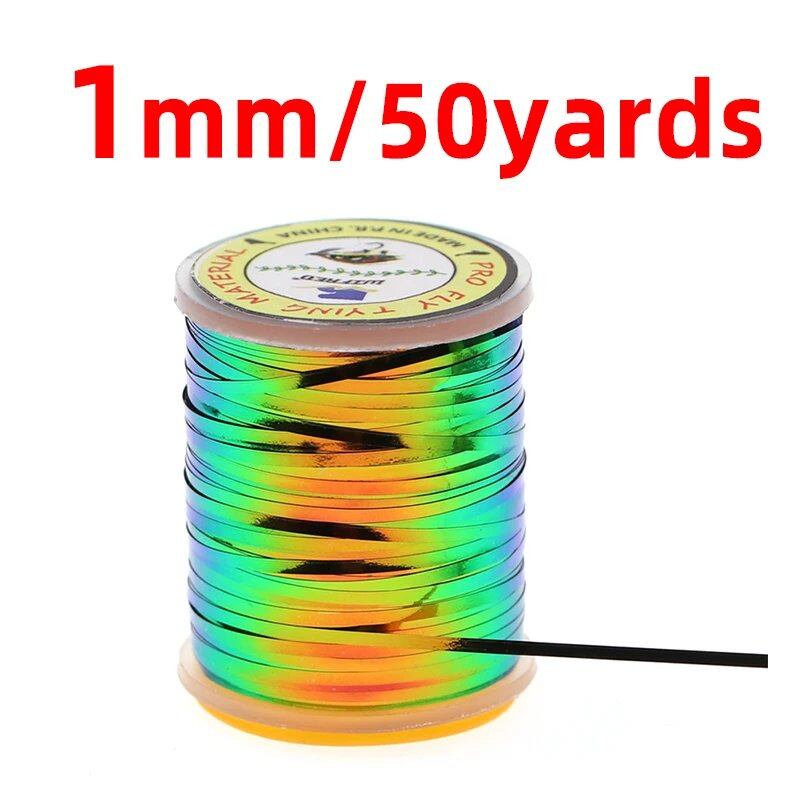 0.5mm, 1mm, 2mm Peacock Green/Orange Metallic Mylar Film, Two-Tone Flat Tinsel, for Fly Tying, Nymph, Midge, and Wet Fly Bodies. Color: ; Ships from: Parallel Import