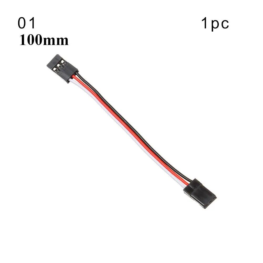 1/5-Piece Set, 100mm/150mm/200mm/300mm/500mm RC Servo Lead Cable Extension Cord, Y-Type Branch Extension Wire, JR Compatible, for RC Helicopters, Parallel Import