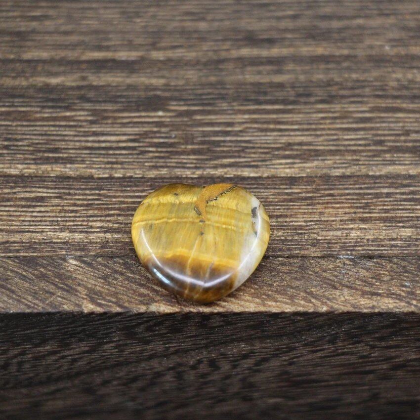 20mm Puff Heart Crystal Palm Energy Stone Pendant by MKING, Reiki Healing, Quartz, Meditation, Pocket Gemstone, Spiritual Flake, Gift, Parallel Import