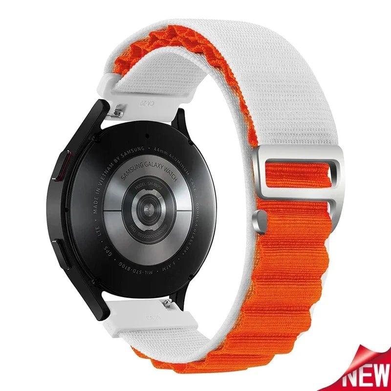 Nylon Alpine Loop Wristband for Samsung Galaxy Watch 6/4/5/Pro/Classic (45mm, 44mm, 40mm, 20mm, 22mm), Compatible with HUAWEI GT 2e/3, Band Color: Parallel Import