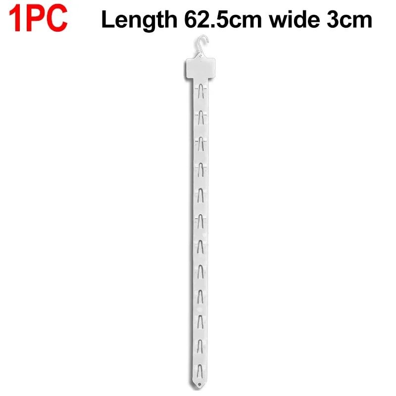1/10-Pack Plastic Snack Hanging Strips, Candy Display Hangers with Hooks, Supermarket Shelf Merchandise Management Clip Strips (Imported)