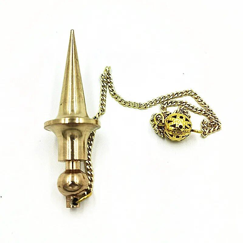 Metal Charm Pendulum for Dowsing, Divination, and Reiki Healing, Spiritual and Wiccan, Unisex, Screw Shape, Radiestia, Parallel Import