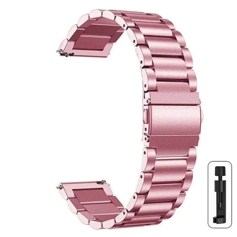 22mm Stainless Steel Strap for Redmi Watch 3 Active - Replacement Metal Bracelet for Xiaomi Redmi 3 Active, Band Color: e, Band Width: Parallel Import