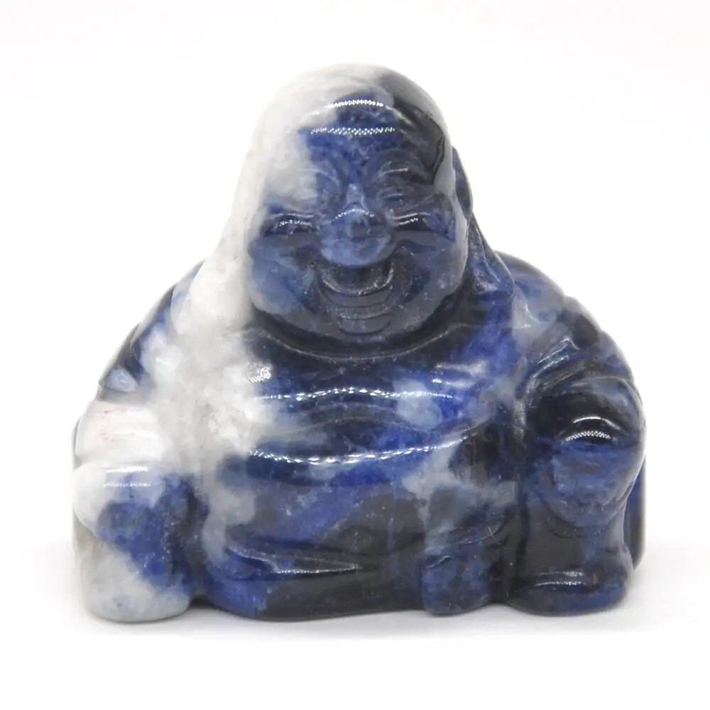1.2-inch Buddha Statue, Natural Healing Crystal Reiki Chakra Figurine, Spiritual Stone Sculpture, Home Decor, Parallel Import