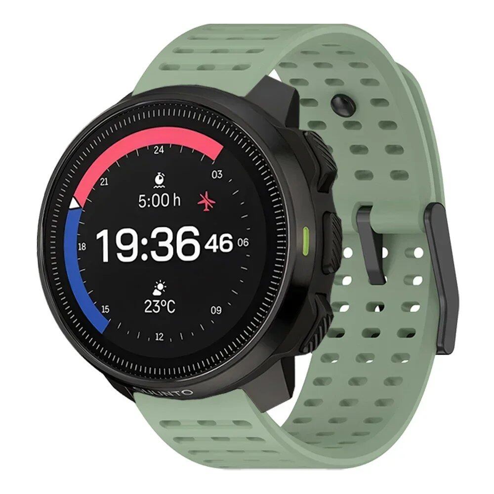 22mm Silicone Watch Strap for Suunto RACE S / Ocean / Vertical - Replacement Watch Strap for Suunto 5 / 9 Peak Pro. Band Color: 22mm; Band Width: Parallel Import