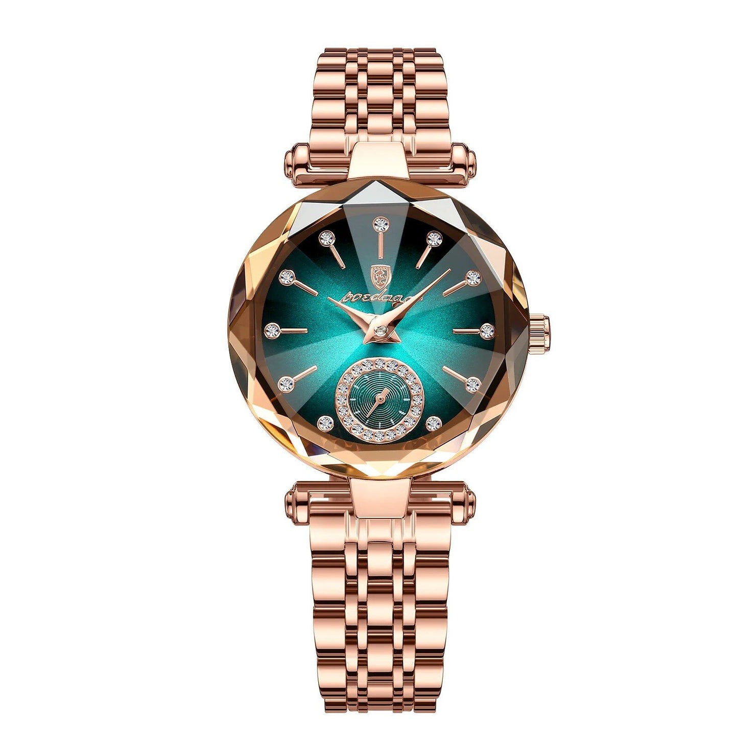 POEDAGAR Luxury Elegant Women's Waterproof Stainless Steel Quartz Watch, Simple Casual Dress Watch, Color: 719, Parallel Import