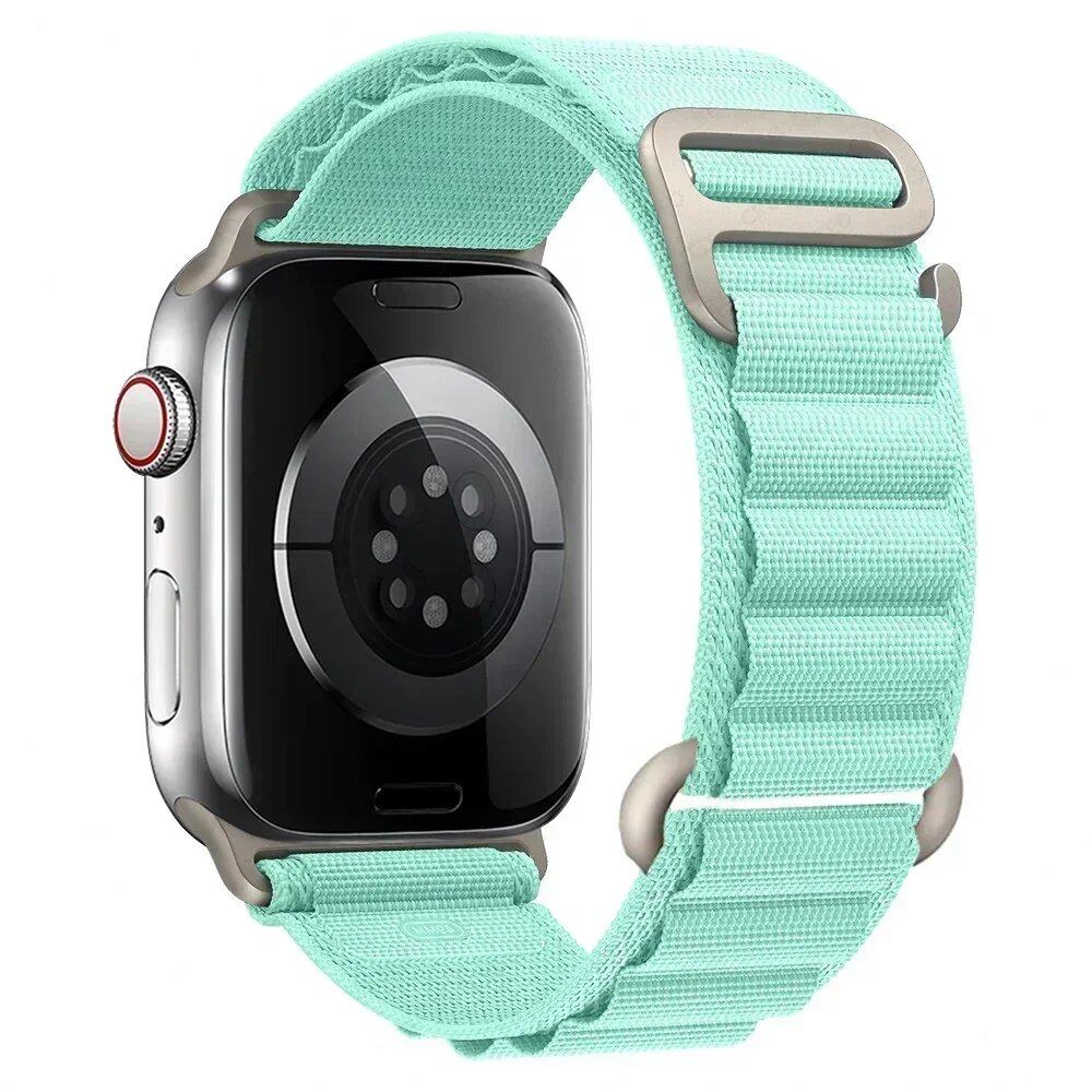 アップルウォッチ アルパインバンド ストラップ 49mm 45mm 44mm 40mm 41mm 42mm ナイロン ベルト iWatch シリーズ9 8 SE 4 3 7 6 5対応 サイズ: 並行輸入品