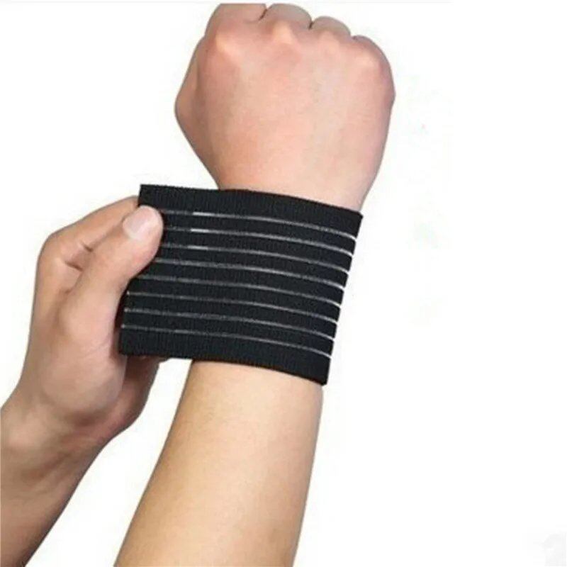 1/2 Piece Sports Fitness Bra Care Elastic Bandage Wrist Strap Wrap-around Wristband Adjustable Elastic Wrist Protector Parallel Import