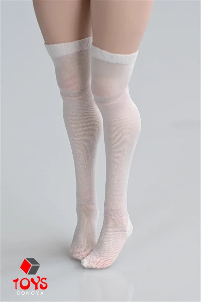 1/6 Scale Female Translucent Stockings, Short Socks, Long Stockings, Costume Model for 12-inch Female Soldier Action Figure Body, Parallel Import