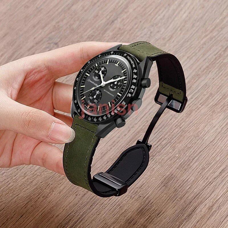 Omega x Swatch Collaboration MoonSwatch Magnetic Bracelet, Vintage-Style Silicone Strap, Replacement Watch Band, Band Color: Parallel Import