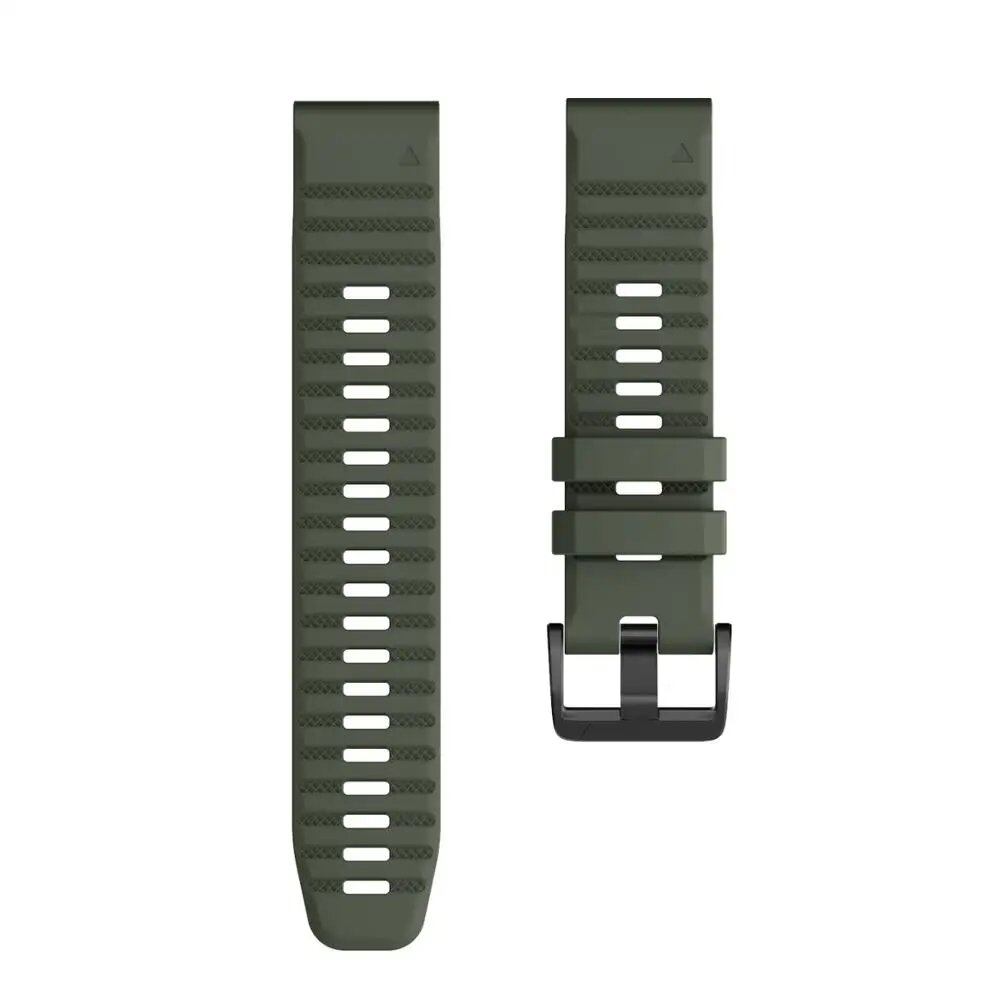 ANBEST 26mm/22mm Soft Silicone Strap for Garmin Fenix 6X/6X Pro/5/3, Compatible with Fenix 6/6 Pro/5X/5 Plus, Band Color: Pro, Parallel Import