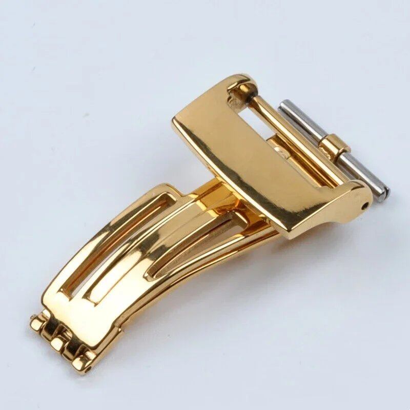 18mm Rubber/Leather Watch Band with Stainless Steel Folding Buckle (Butterfly Buckle) for GA2100/5400/15500/26331. Size: No Logo; Band Color: Black; Band Width: 18mm. Parallel Import.