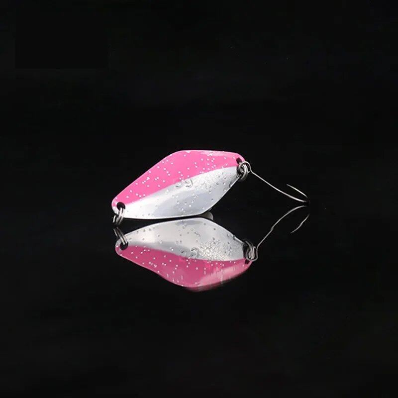 1/5 Spoon Lure, 5g, 40mm, Metal Spinner, Pesca Colorful Copper Sequin, Hard Bait, River Stream, Freshwater, Bass, Pike, Trout, Parallel Import