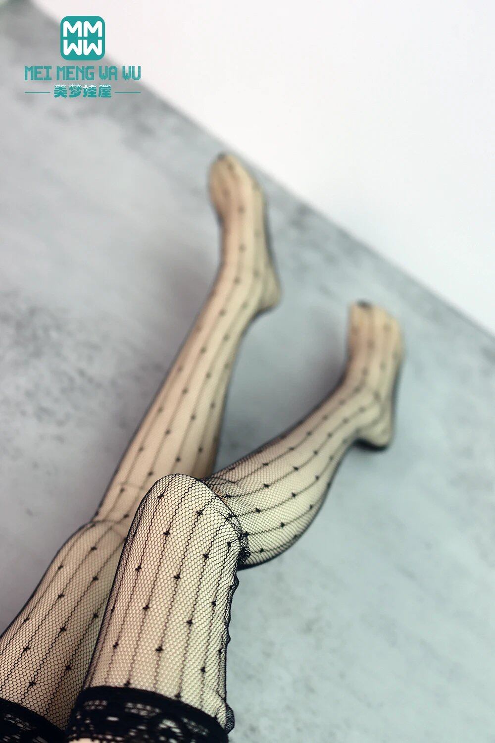 Fashion Lace Stockings for 1/3, 1/4, 1/6 DD, SD, MSD, YOSD, BJD Dolls, Gift for Girls, Color: BJD-0cm, Parallel Import