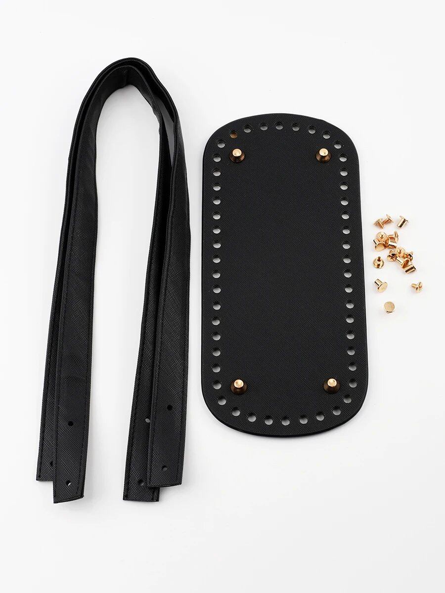1セット 手作りバッグ用 バッグボトム金具 バッグハンドル DIY ハンドバッグ ショルダーストラップ 編みバッグ クロスボディバッグ用 並行輸入品