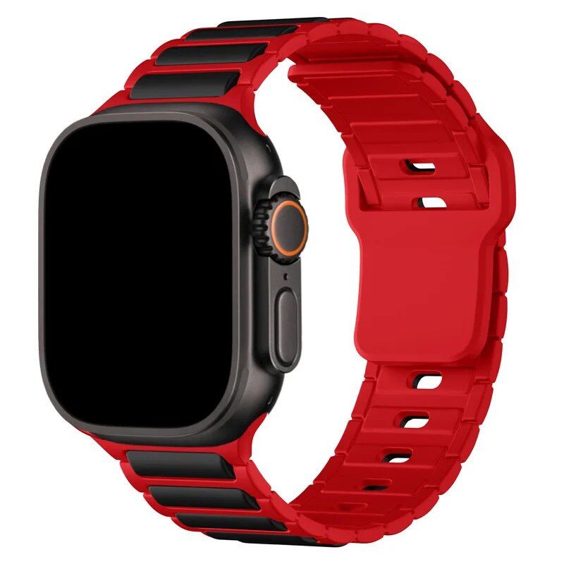 Apple Watch用シリコンバンド(対応機種:Series 9/8/7/6/5/SE/Ultra 2、サイズ:38mm/40mm/42mm/44mm/45mm/46mm/49mm) バンドカラー:mm 並行輸入品