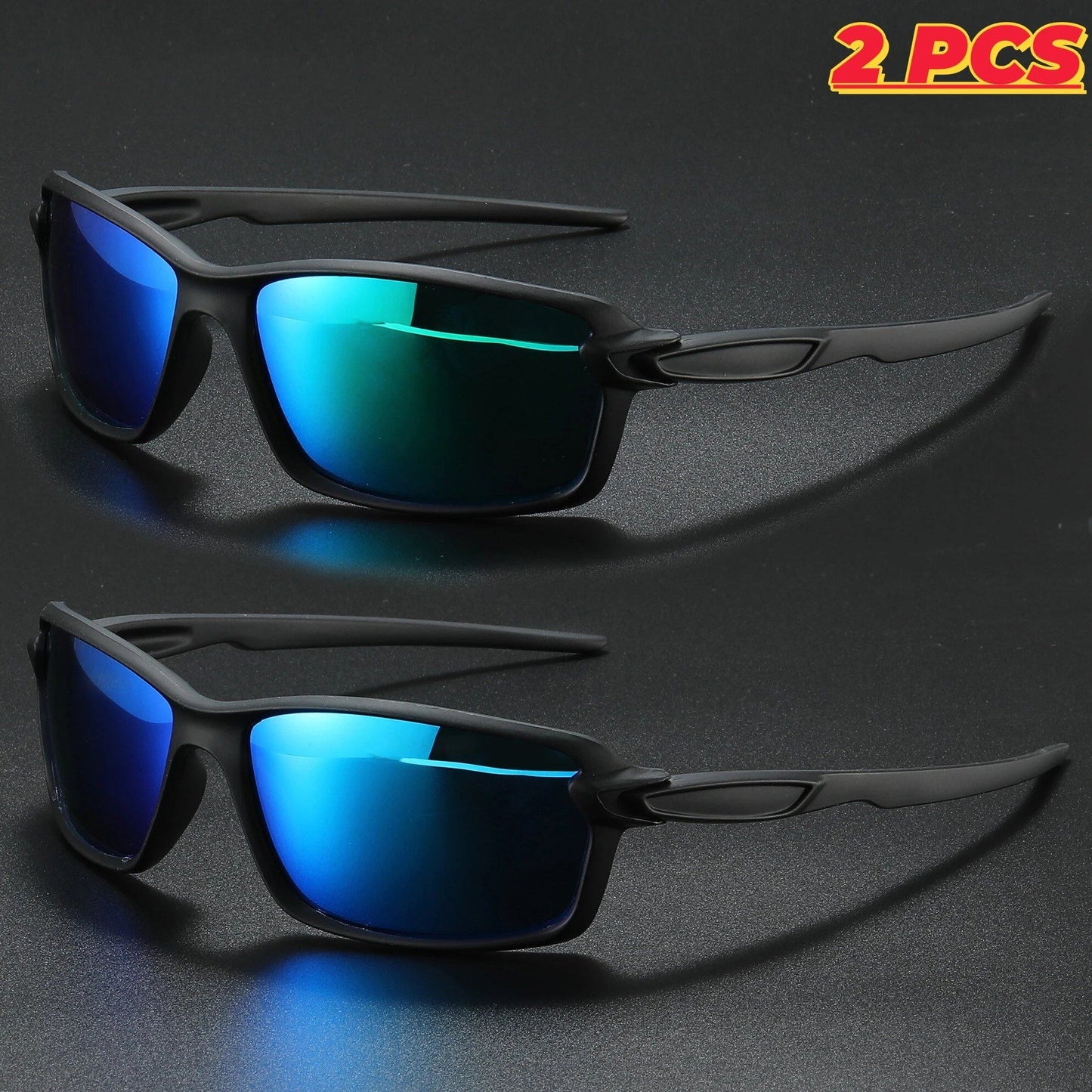Brand New Polarized Sports Sunglasses, Square Frame, Unisex, Perfect for Running, Driving, and Fishing, UV400 Protection, Parallel Import, Set of 1, 2, or 3
