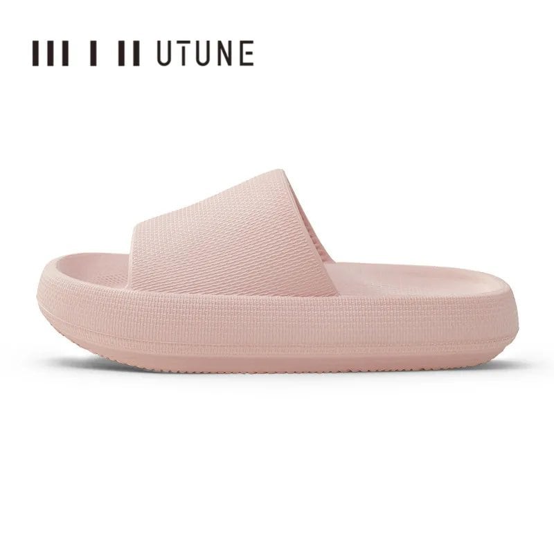 UTUNE Men's 51cm Platform Slippers, EVA Soft Fashion Non-Slip Summer Sandals, Bathroom Shoes, Shower Shoes; Ships from: Parallel Import